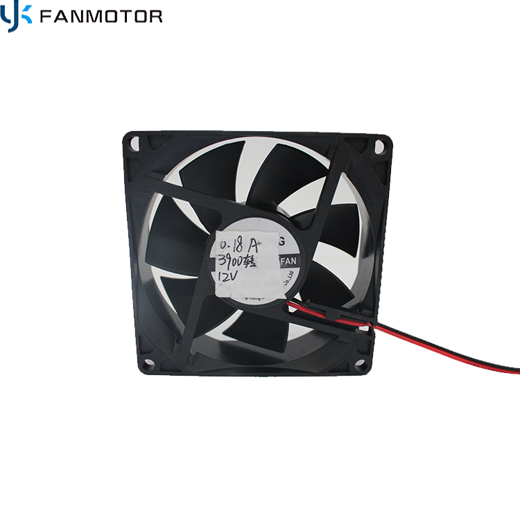 12v / 24v 8025 80 * 80 * 25 mm DC Mini ventilador de flujo axial de enfriamiento